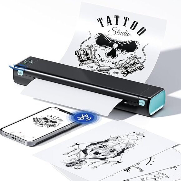 Phomemo Other - Phomemo M08F Ultra Wireless Tattoo Stencil Printer Stencil Printer for Tattooing